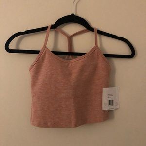 Light pink beyond yoga crop top